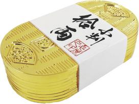 Shinobiya Koban 10 ryo with belt 10 ryo Period drama lucky charm Echigoya corrupt official Good fortune amulet gold gold treasure (gold coin) auksas