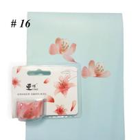 200PCS Adhesive Stylish Sticker Sticky Paper Flower Petals Tape Scrapbooking Masking Tape 16