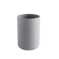 Bathroom Tumblers Plastic Mouthwash Cup Coffee Tea Water Mug Home Travel Solid Color Toothbrush Holder Cup Drinkware Tools pilka spalva