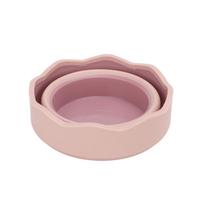 Painting Brush Washing Bucket Portable Folding Silica Gel Reusable Easy Carry Art Supplies Tool for rožinė