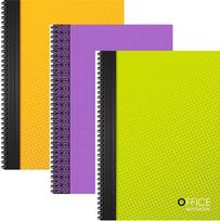 Bloknotas, A6, langeliais, 96 lapai, 70gsm, su spirale šone