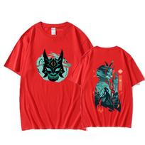 Genshin Impact Xiao TShirt Unisex Cool Prints Hip Hop Black Streetwear PunkTees Cotton Short Sleeve Tops Harajuku Casual ONeck S