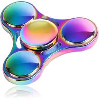 Streso malšinimo žaislas Fidget Spinner, Nerūdijančio plieno guolis, Greiti sukimaisi, Metalinis rankinis suktukas