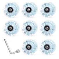 Quads Skate Replacement Wheels with Bearings, Roller Skate Wheels Wear Resistant Wheels for Double Row Skate Skateboard