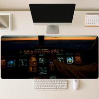 Airplane Cockpit Mouse Pad,flight Simulator Pilot Gift,aviation Game Desk Mat,extra-large Mouse Pads for Airplane Enthusiasts 600x300x2mm