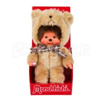 MONCHHICHI Pliušinė beždžionėlė su meškučio kostiumu, 20 cm