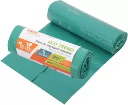 ECO TREND šiukšlių maišai, 120 l, 5 vnt., žali/balti (stiklui), 20 x 6 x 6, 00743, Simple Solution