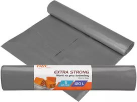 EXTRA STRONG šiukšlių maišai, 120 l LDPE, 5 vnt., 37 x 7 x 7, 00739, Simple Solution