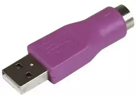 StarTech.com Pakaitinis PS/2 klaviatūros ir USB adapteris – F/M, USB A, PS/2, violetinis