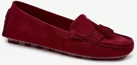 Bordo spalvos mokasinai su kutais Borde Linden