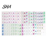 American Mahjong Tiles 160Pcs Set, 4 Layer Engraved Acrylic Mini Kit, Mah Jongg Tabletop Game for Family Night, Travel 160 Pieces Tile A