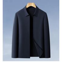 Summer Thin Sun Protection Suit Anti-wrinkle Jacket Men's High-end Thin Business Casual Ice Silk Lapel Top M
