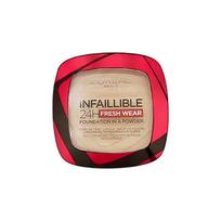 Loreal Paris -hour - makeup powder, oil control, brightening skin tone, concealer and setting makeup 24 hours long lasting powder-120 vanilla white balta