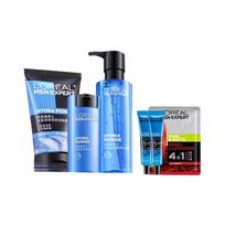 Loreal Paris Men's Oil Control Cleansing Mens Hydropower Classic Moisturizing Skin Care Set - Mens Hydropower Classic Moisturizing Skin Care Set ruda