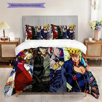 Jojos World Epic Rivalry Bedding (1 * duvet cover + 2 * pillowcase, without core) 2D Flat Christmas birthday gift Duvet cover and pillowcase 135x200cm