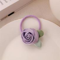 1PC Yellow Rose Story Flower Hair Rope Headband Premium Gentle Sweet Camellia Hair Rope Rubber Band Headgear