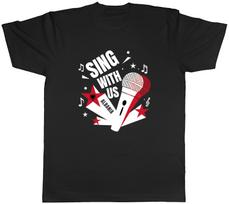 Albania Music Sing with us Note karaoke Mens T-Shirt Tee Gift Top S