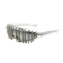 Sunglasses With Punk Detail Including Chain Rivets And Fringes Decors Costume Eyewear For Unique Appearance In Parties 1