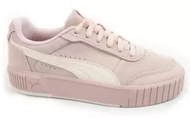 Puma moteriški sportiniai bateliai Carina Mia SD pudrinės rožinės spalvos odiniai patogūs kedai