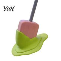 Fun Desktop Decoration Melting Popsicle Pen Holder 3D Printed Desk Organizer for Pens Pencils Creative Summer Themed Accessory Decor Home Office