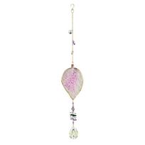 Suncatcher Resin Leaf Pendant - Window for Garden, Home Decor, Gift - Decorative Hanging Ornament violetinė