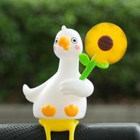 1/4Pcs Elastic Strap Duck Bicycle Decoration Sunflower Duck Scooter Ornament  Bicycle Accessories A