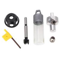 19mm Drill Bit Dog Hole Drill Bit Set Aluminum Alloy Dog Hole Chamfering Kit  For Workbench