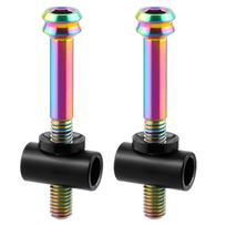 Titanium Alloy Seatpost Screw 5x30/40mm Bicycles Seat Rod Screw Universals Seatpost Cycling Screws Easy to Install 40 įvairiaspalvis