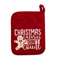 Christmas Oven Mitt with Storage Pocket Heat-Resistant Pot Holder And Baking Tool C