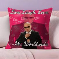 Rapper singer P-Pitbull Pillow Case  Ultra Soft Skin Friendly Fabric Cloud Like Comfort & Concealed Zipper 12x12Inch