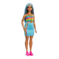 Barbie Fashionista Rainbow Top Lėlė Amžius HRH16 Apsirengimas ir Namai, 3+, Žalia,
