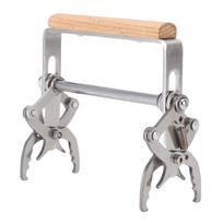 Beekeeping  , Wooden Handle Frame Lifter with Stainless Steel Structure for   Maintenance gray