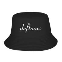 Metalo Punk Rock Deftones Kibiro Kepurė Panama Bob Kepurės Lauko Vėsios Dvipusės Vasaros Paplūdimio Žvejybos Unisex Žvejo Kepurės One Size gray