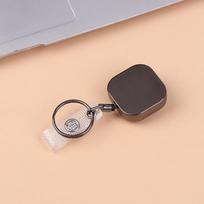 Buckle Elastic Keychain Anti-Theft Retractable Key Holder Key Ring Accessories as the picture