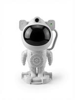 iLike Astronaut Smart LED Lamp with Bluetooth Speaker, RGB Night Light, Remote Control, 360° Rotating Head White