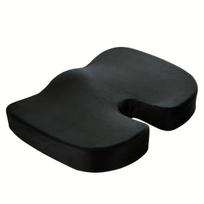 Ilgai Išliekanti Patogi Kėdės Pagalvėlė - Ergonominė Stuburgalio Parama , Juoda
