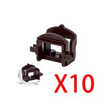 MOC Building Blocks Military Napoleon Cavalry Gothic Warhorse Animal Wolf Seat Widened Saddle Rope Accessories Brick Toy Gifts