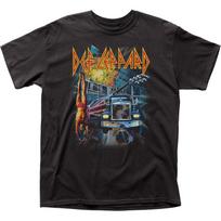 Def Leppard Box Set Mens T Shirt Music Classic Concert Rock Band Tee New Black XL