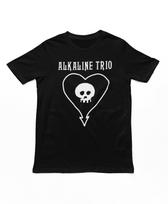 Alkaline Trio Klasikinis Širdies Kaukolės Vyriškas Marškinėlis Muzika Klasikinis Roko Grupės Marškinėlis Juodas XXL white