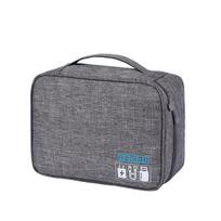 NZMAN Maternity Waterproof Digital Gear Camera Bag Electronic Accessories Organizer Travel USB Storage Case Cable Organizer pilka spalva