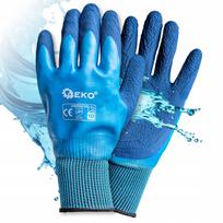 Waterproof Work Gloves Size 10 Polyester Latex Geko