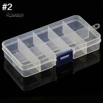10/15/24 Skyriai Plastikinė dėžutė Papuošalų karoliukų laikymo konteineris Amatų organizatorius 2: 10 Compartments