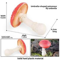 Amanita Muscaria Fake Mushroom Model For Educational Play Outdoor Lawn Decor Poison Fly Umbrella