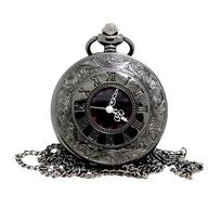 TecoKart® Roman Pocket Watch for Men – Vintage Retro Pocket Clock with Chain, Antique Watch for Men