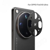 OPPO Find X9 Ultra galinės kameros objektyvo apsauginis dėklas, skirtas OPPO FindX9 X9Ultra, aliuminio lydinio metalinis apsauginis žiedas, plėvelė For Find X9 Ultra juoda