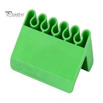 Durable Cable Organizer 3D Printed Multi-Slot Holder, Desktop Cord Organizer, Clip with Wave-Shaped Slots, Office Holder Manager for Nightstand, Home žalia