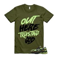 2010 Sea Moss Afterglow Olive Green Black T Shirt Match TG S