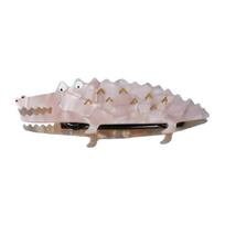 Creative Alligators Spring Hair Clip For Women Girl Gentle On Secure Hair Gripper For School Office Party Props rožinė