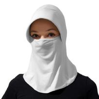 Women UV50+ Sun Blocking Face Mask Hat with Neck Coverage for Hiking and Cycling Outdoor Sport Activity Headcover Hat šviesiai pilka spalva