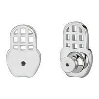 Comfortable Earring Backs For Sensitive Ears Sturdy Silicone Material Provides Secure Hold For Heavy Earrings All Day balta